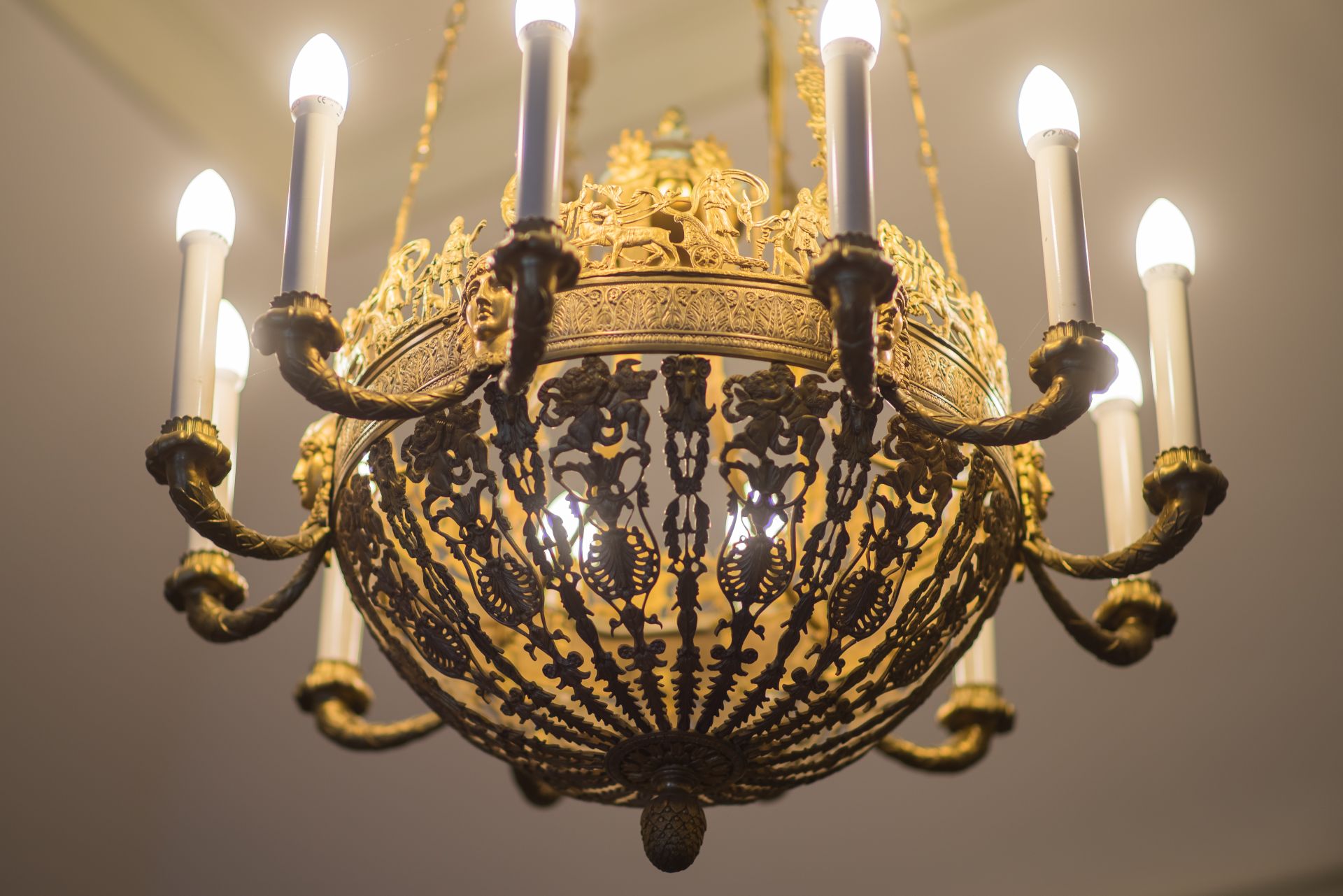Fragment of chandelier, 1800–1829, Archdiocese of Vilnius. Photo by Povilas Jarmala, 2017