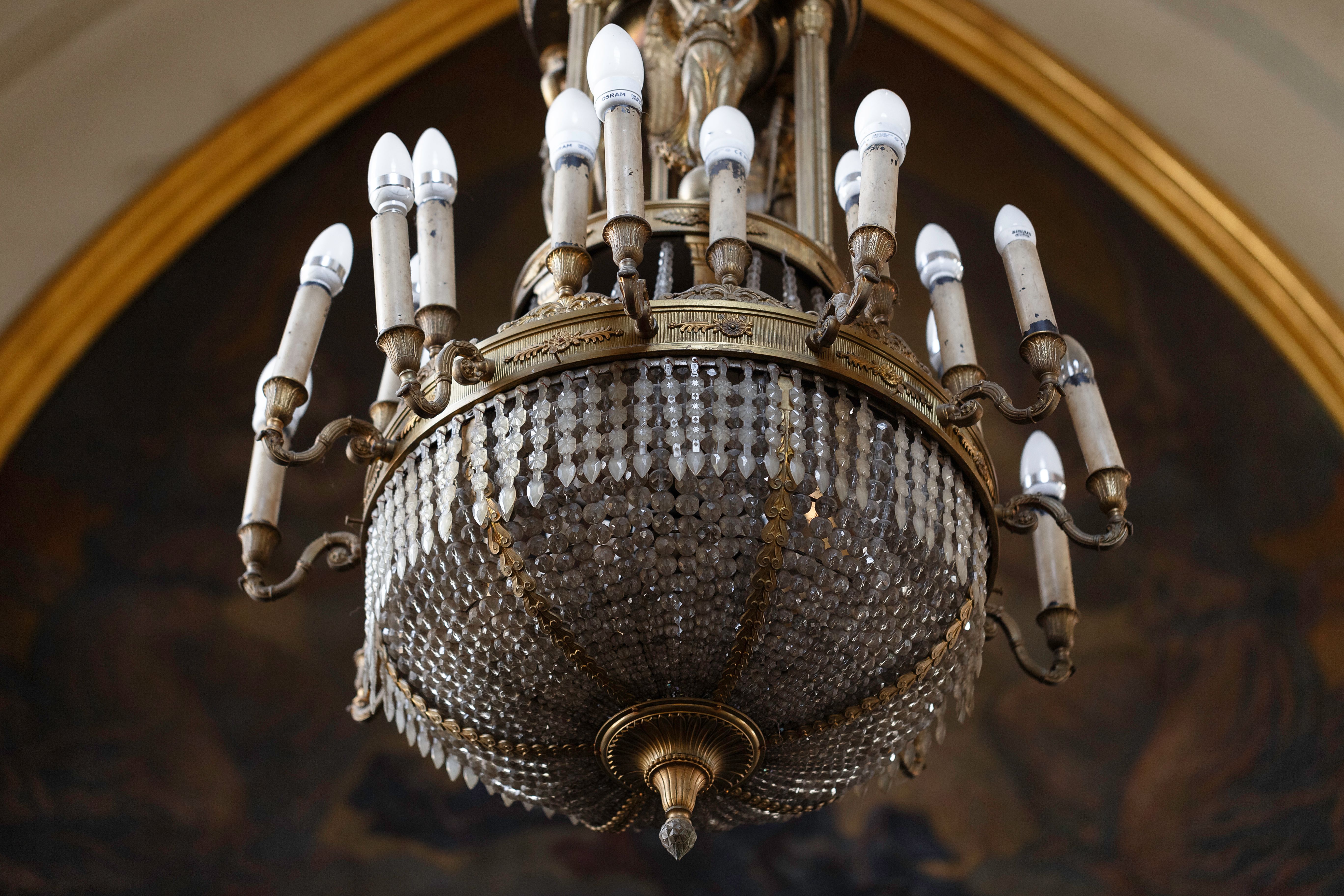 A fragment of the chandelier, 1925, the church of the Assumption of the Blessed Virgin Mary (Vytautas the Great) in Kaunas. Photo by Povilas Jarmala, 2019
