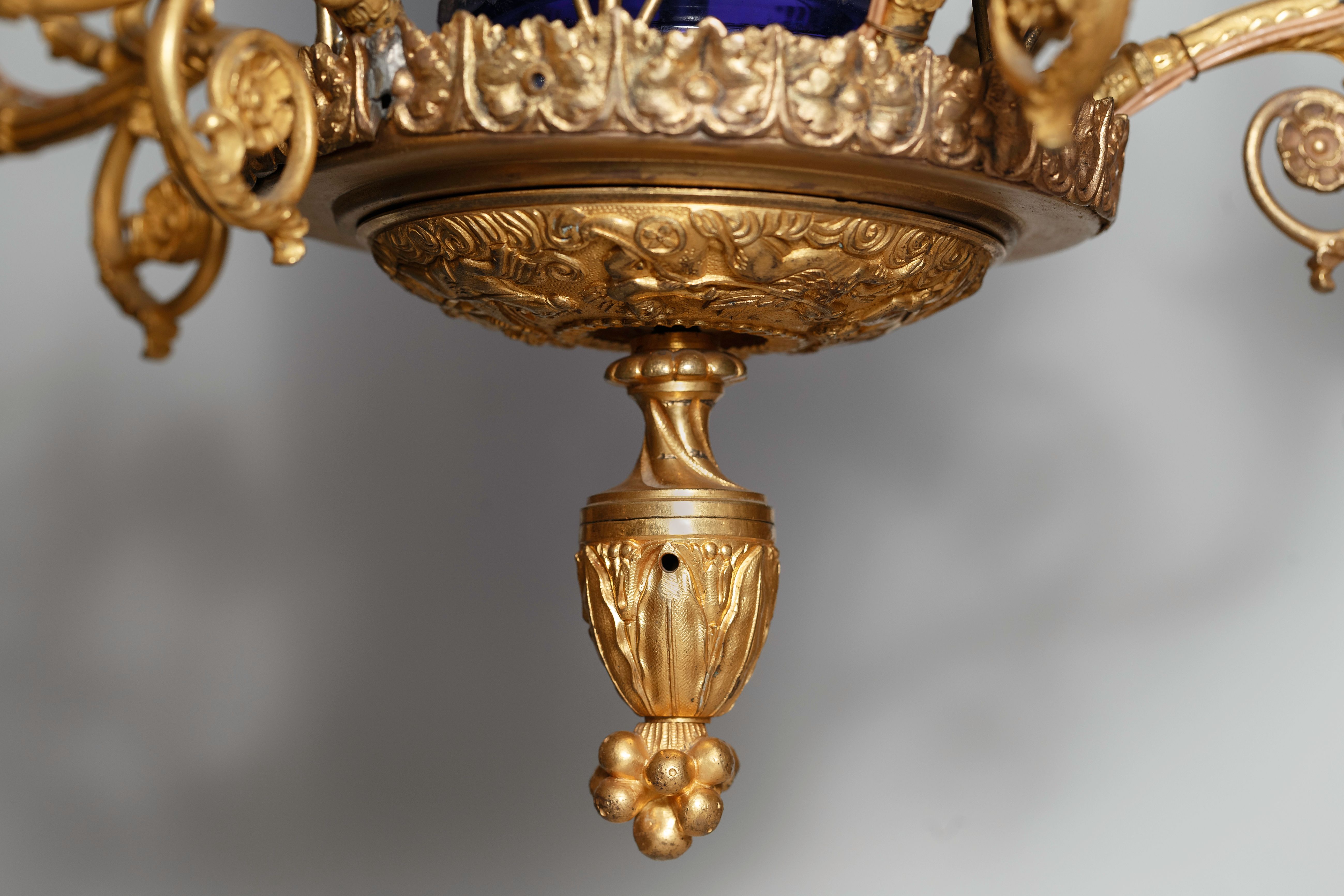 A fragment of the chandelier, the 1810s–1820s, the National M. K. Čiurlionis Museum of Art, Tt-15534. Photo by Povilas Jarmala, 2019